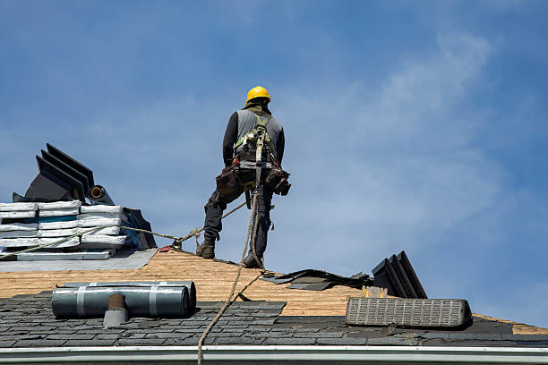Professional Gutter Installation technician working in Liberty, MO